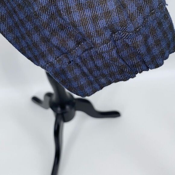 TOPMAN UK Plaid Harrington Jacket Collared Cotton Blue Black‎ Large - Picture 11 of 16